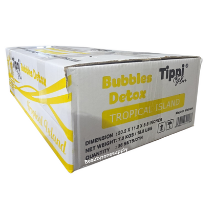 Tippi Plus Bubble Detox 5-Step Pedicure Tropical Island Case 36 Kits