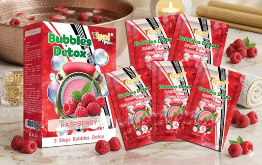 Tippi Plus Bubble Detox 5-Step Pedicure Raspberry Case 36 Kits