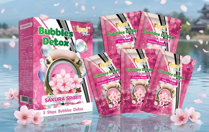 Tippi Plus Bubble Detox 5-Step Pedicure Sakura Spirit Case 36 Kits