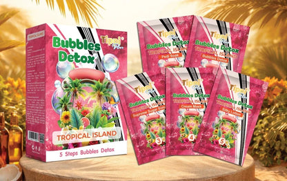 Tippi Plus Bubble Detox 5-Step Pedicure Tropical Island Case 36 Kits