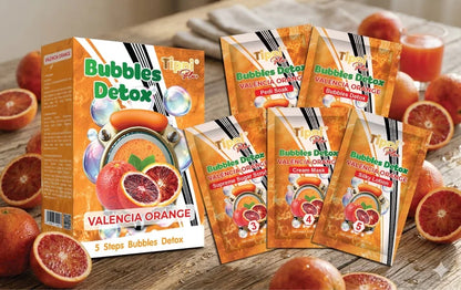 Tippi Plus Bubble Detox 5-Step Pedicure Valencia Orange Case 36 Kits