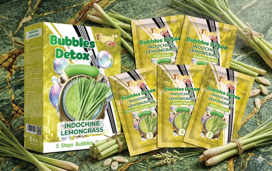 Tippi Plus Bubble Detox 5-Step Pedicure Indochine Lemongrass Case 36 Kits.