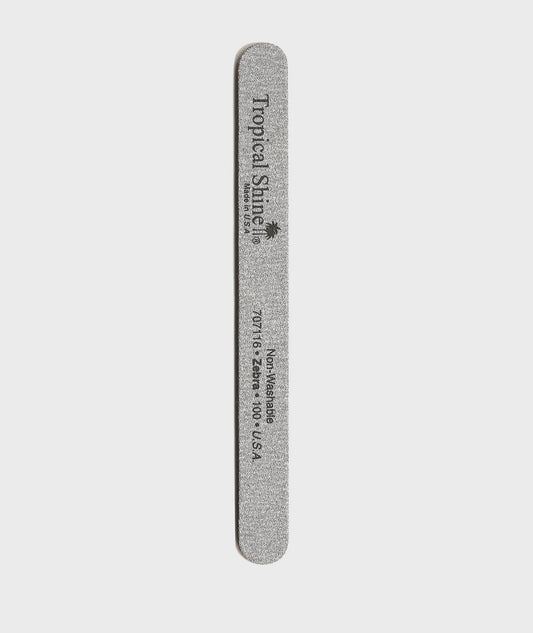Tropical Shine Regular 7.5 in Zebra Nail File 100/100 #17259