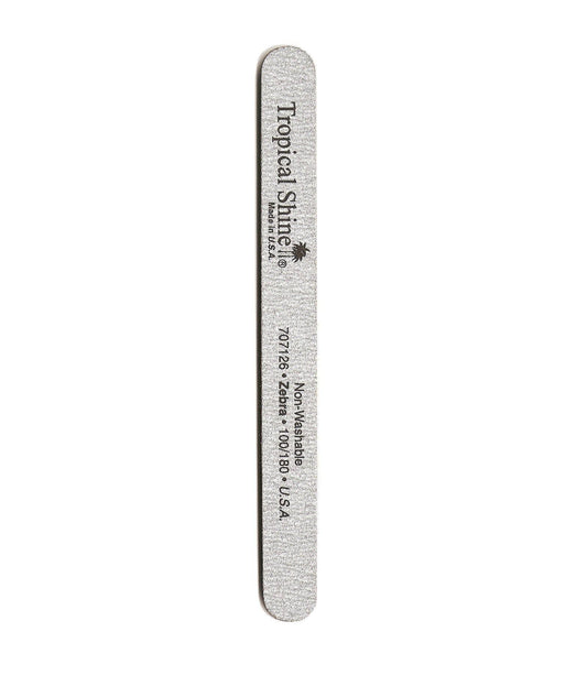 Tropical Shine Regular 7.5 in Zebra Nail File 100/180 #17207