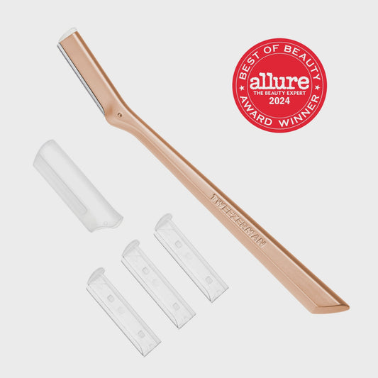 Tweezerman TWE RTL Metal Facial Razor Rose Gold #1025-R