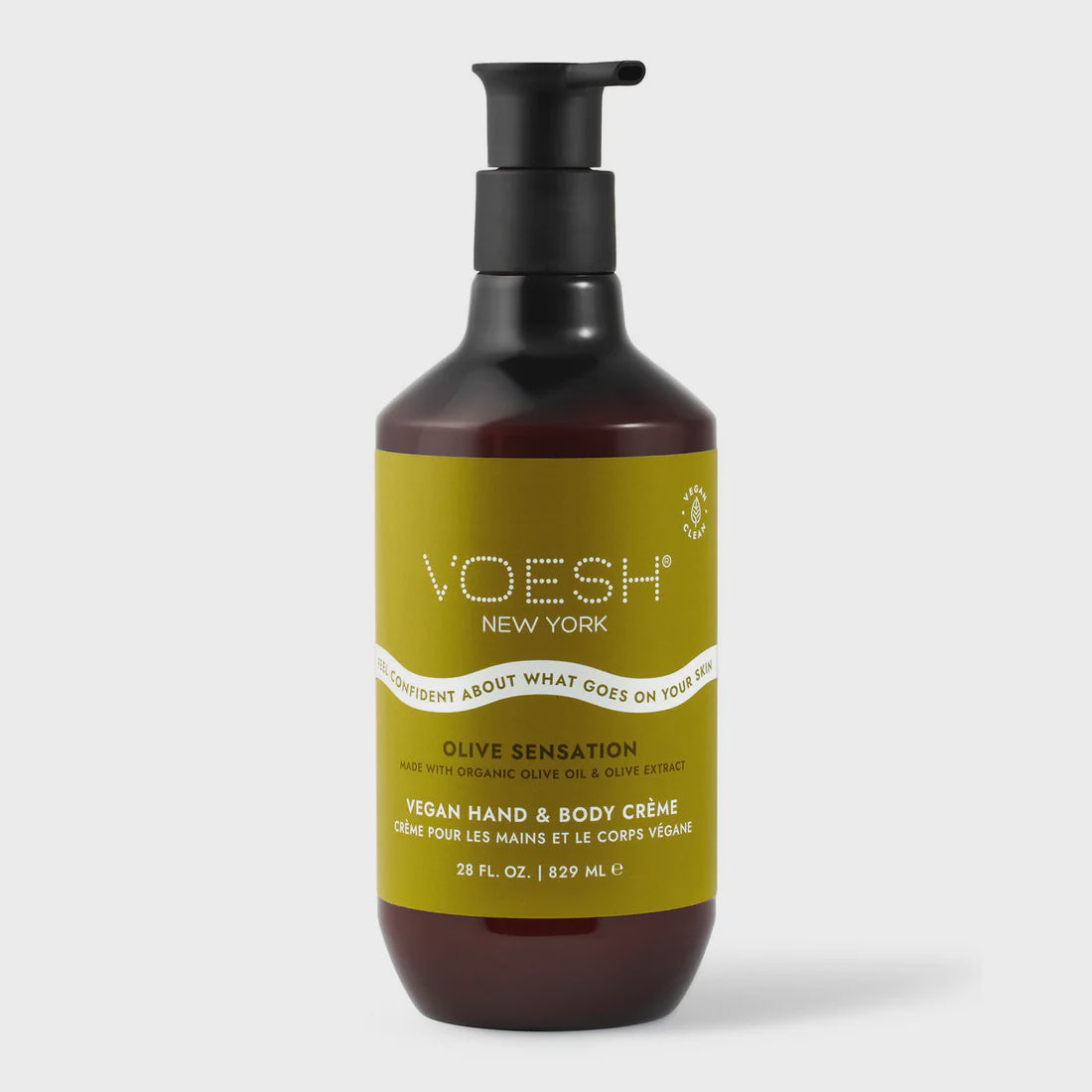 Voesh Vegan Hand and Body Creme Olive Sensation - 28 oz  / 829 ML