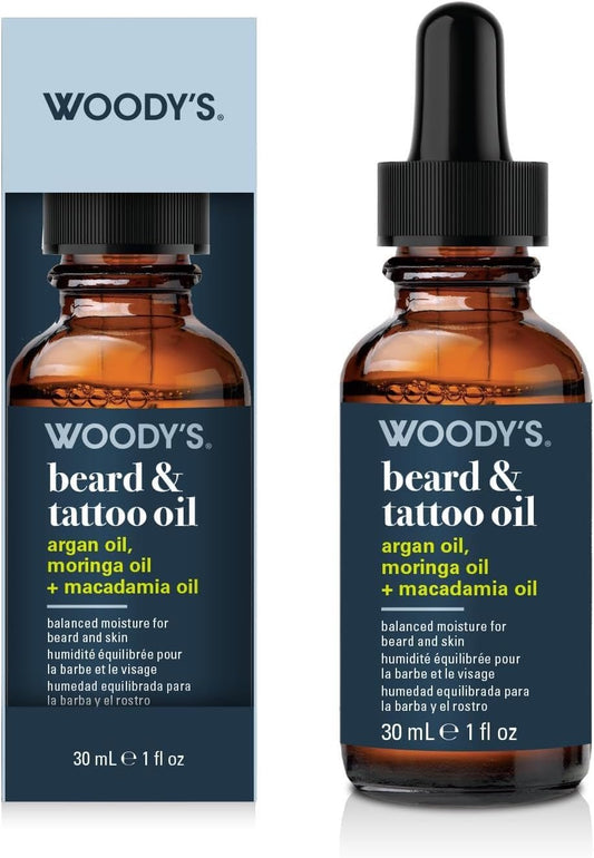Woody's Beard &amp; Tattoo Oil – Hydrating & Conditioning 1 oz