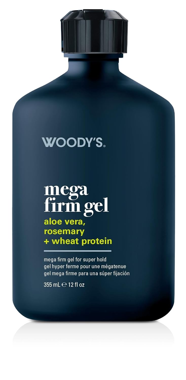 Woody's Mega Firm Gel - Ultra Strong Hold Hair Gel 12 oz