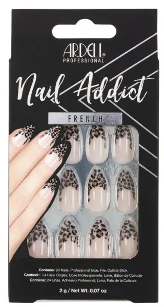 Ardell Press-on Nails Nail Addict French Leopard  #61216