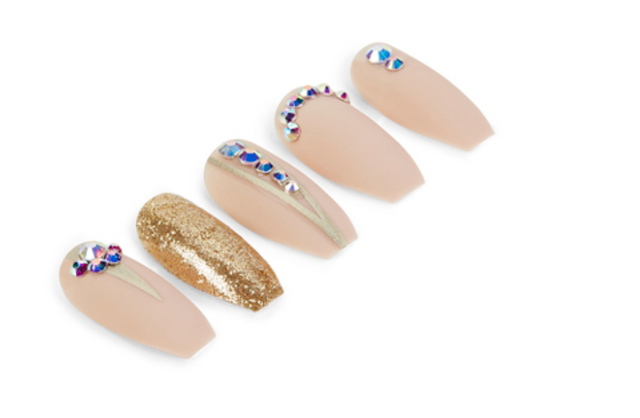 Ardell Press-on Nails Premium Nail Addict Nude Jeweled #75892