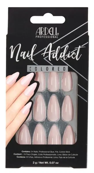 Ardell Press-on Nails Nail Addict Solid Styles Think Pink #63865