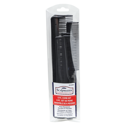 Scalpmaster Barber Carbon Comb Set #SC2228