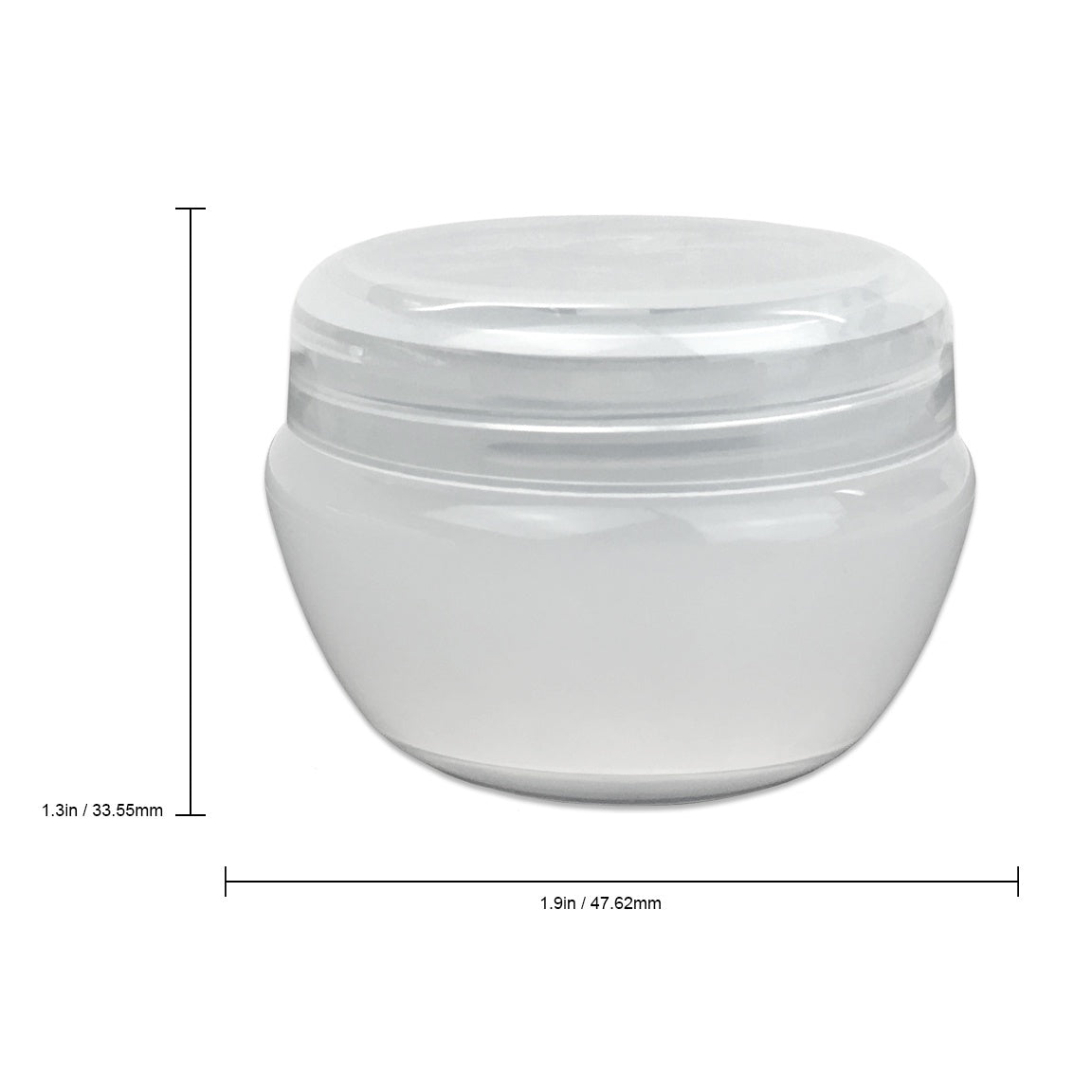 Frosted White Oval Lip Balm 20gr Jar (each)