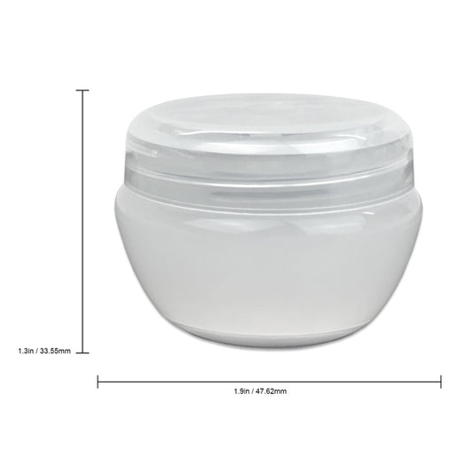 Frosted White Oval Lip Balm 20gr Jar (each)