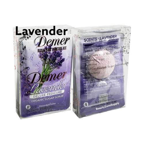 Demer 4 in 1 Spa Pedicure Bomb Kit 60 pack Lavender