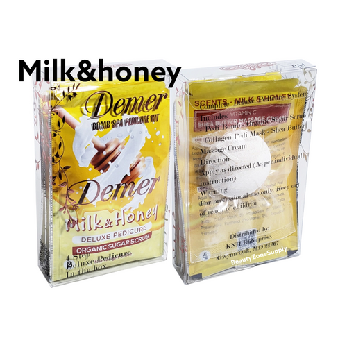 Demer 4 in 1 Spa Pedicure Bomb Kit 60 pack Milk & Honey
