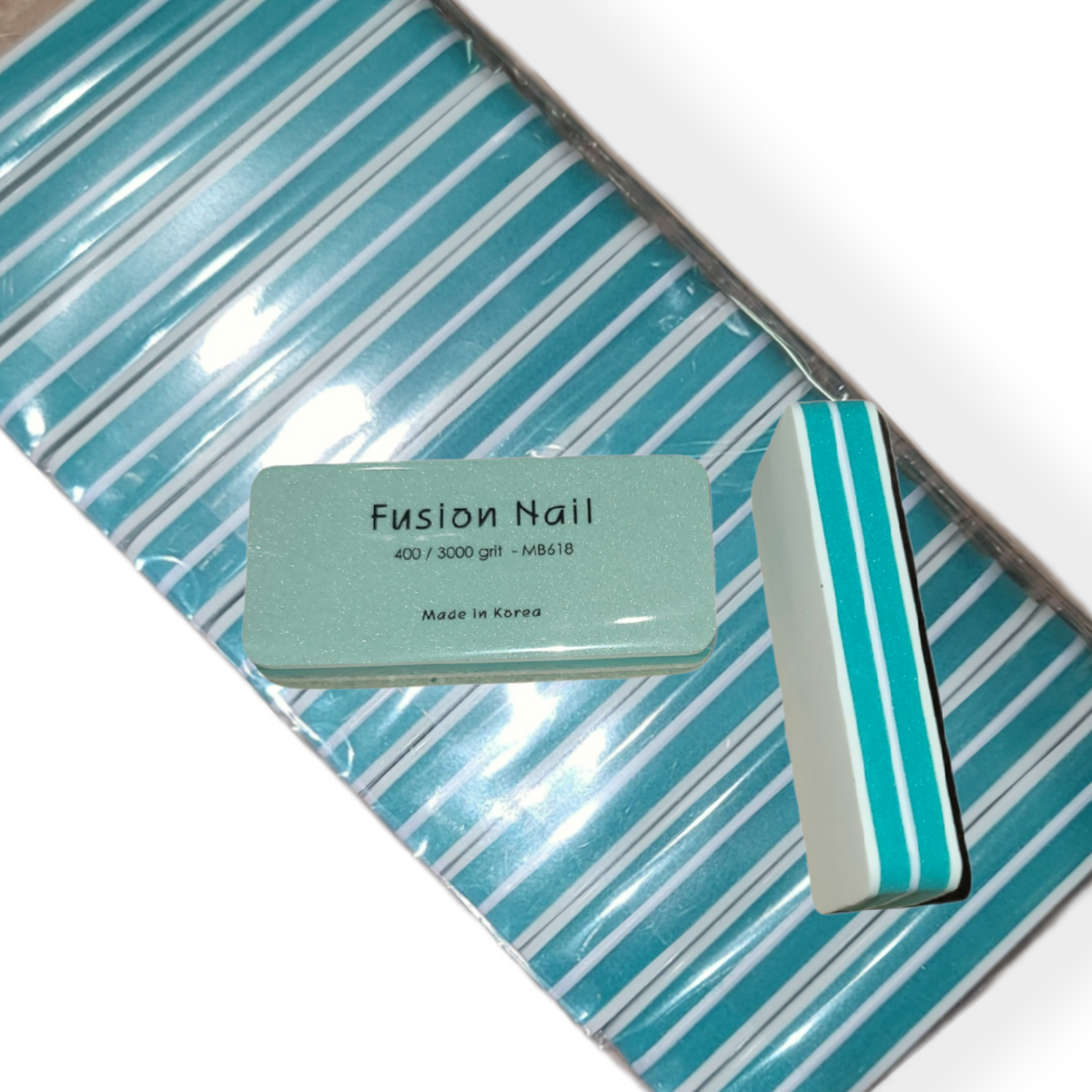 Fusion Nail shine buffer 2 Way Pack 12 pcs #MB-618 (12 pc)