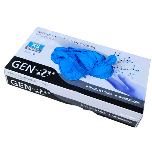 Gen X Nitrile Disposable Gloves Case 10 box Blue