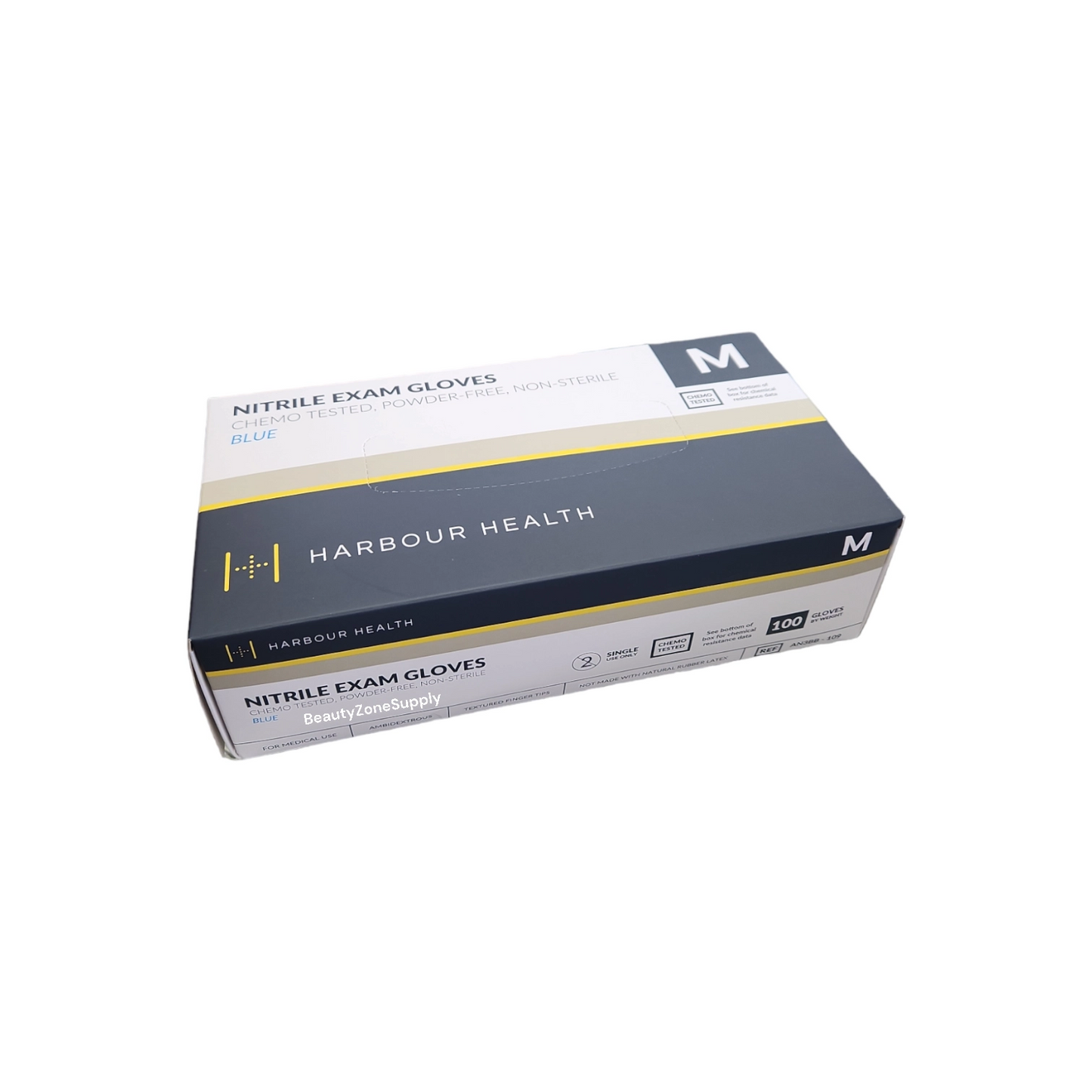 Harbour Health Nitrile Exam Gloves Case 10 box Blue