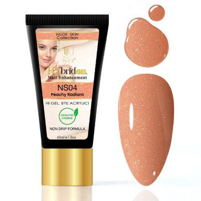 Hybrid Gel Professional Nail Gel - HyGEL® 60ml / #NS04 Peachy Radiant