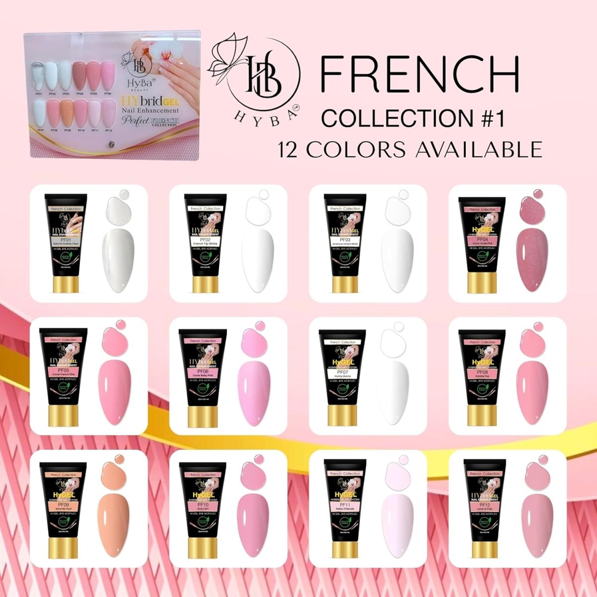 Hybrid Gel Professional Nail Polish - HyGEL 60ml / #PF07 Hunny Bunny White