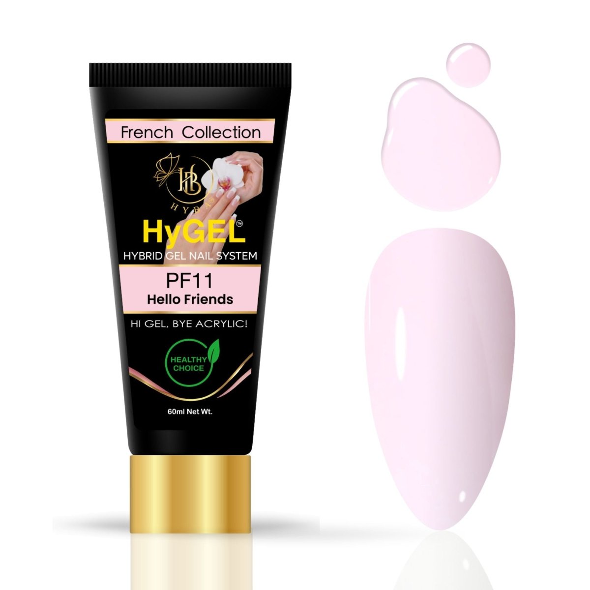 Hybrid Gel Professional Nail Polish - HyGEL 60ml / #PF11 Hello Friends Pink
