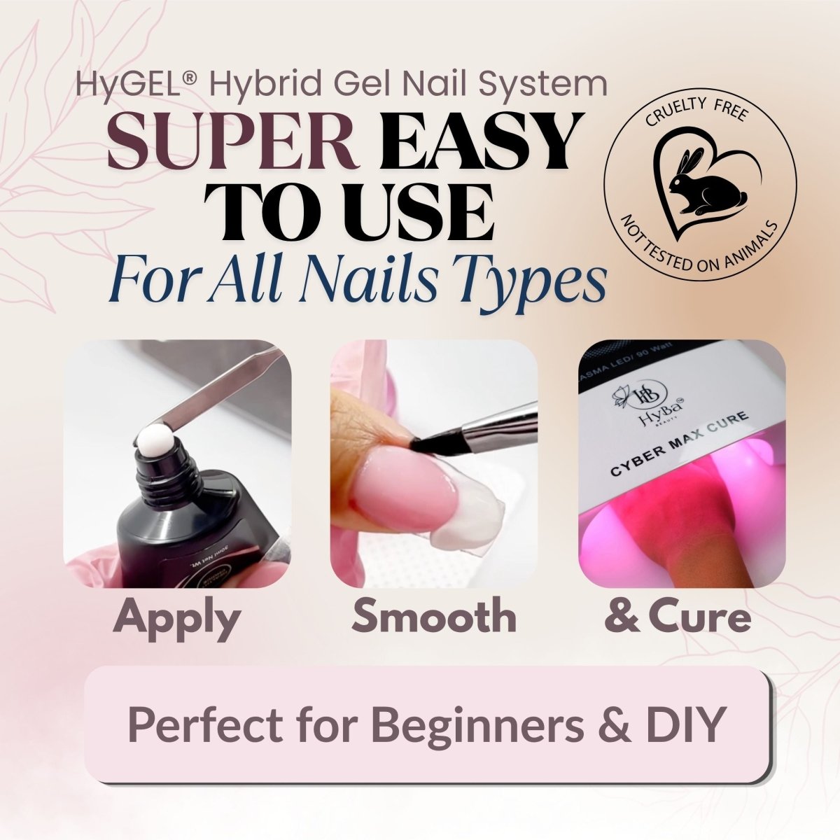 Hybrid Gel Professional Nail Gel - HyGEL® 60ml / #NS09 Light Sable