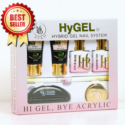 Hyba HyGEL® Hybrid DIY Home or Professional Gel Nail System - Ready Kit #2