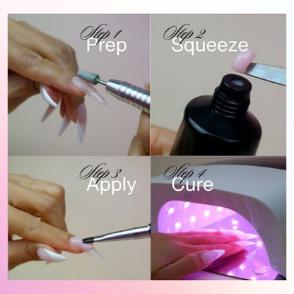 Hyba HyGEL® HYBRID DIY Home or Professional Gel Nail System - Ready Kit #1