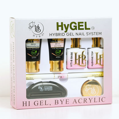 Hyba HyGEL® HYBRID DIY Home or Professional Gel Nail System - Ready Kit #1