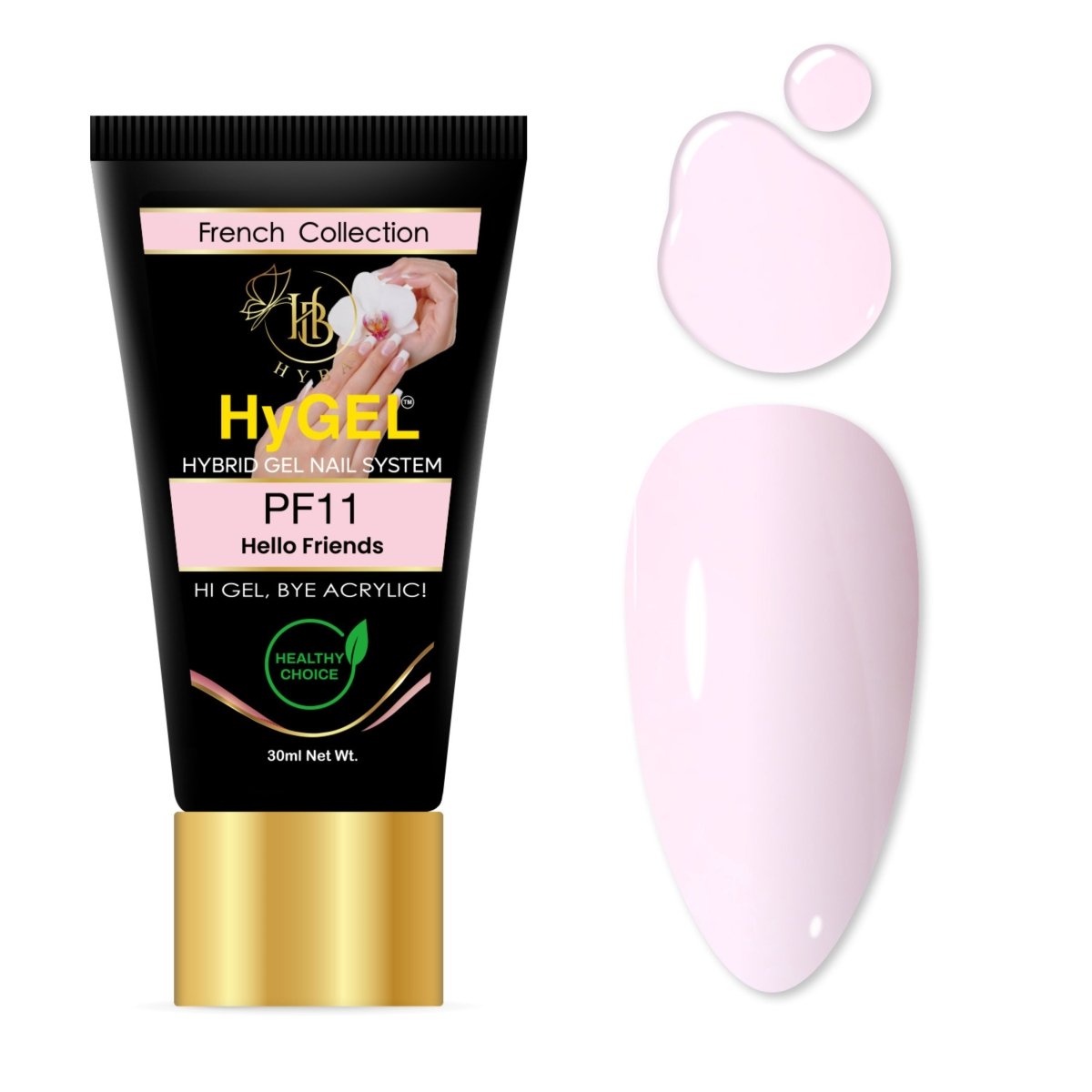 Hyba HyGEL® HYBRID DIY Home or Professional Gel Nail System - Ready Kit #1