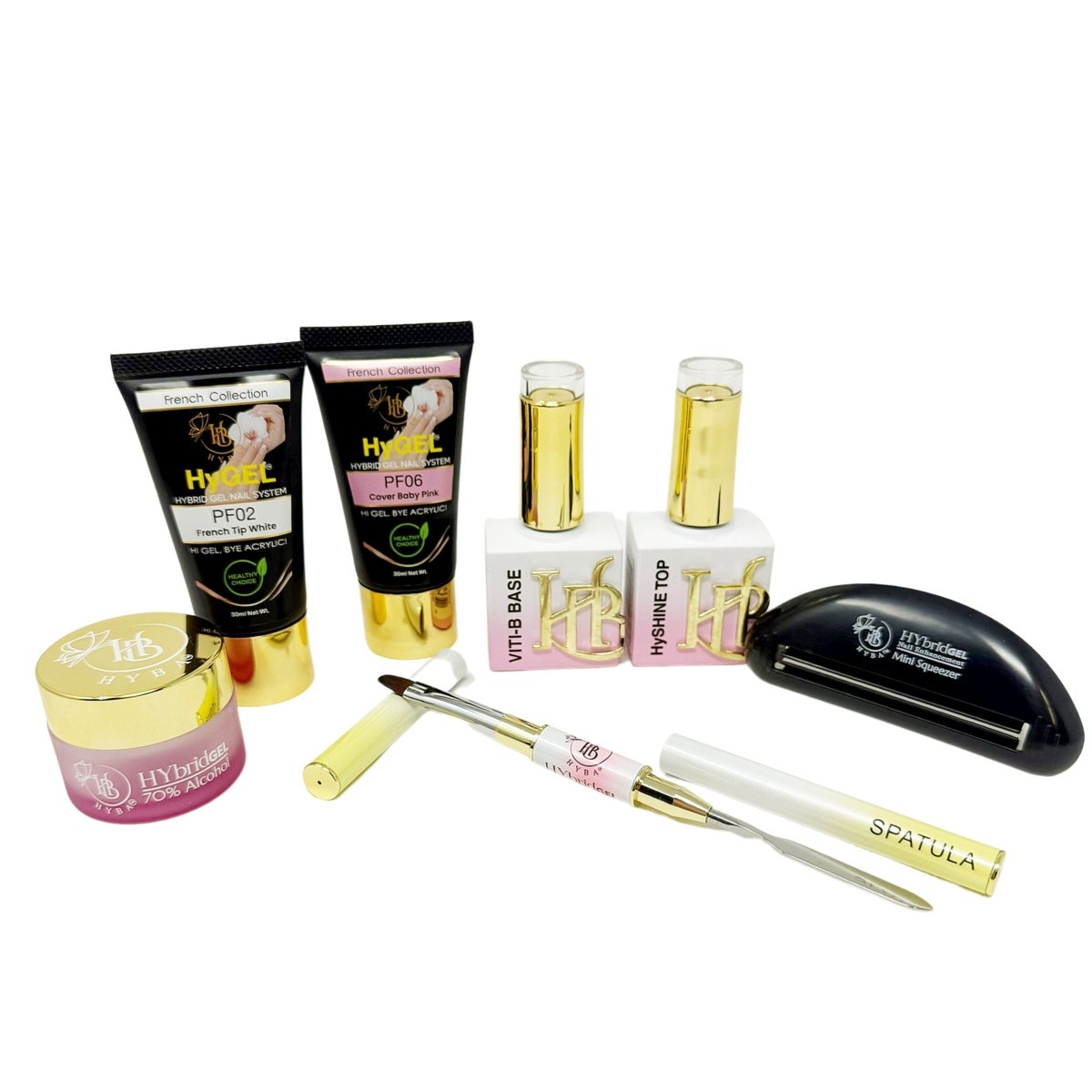 Hyba HyGEL® Hybrid DIY Home or Professional Gel Nail System - Ready Kit #2