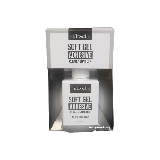 Ibd Clear Soft Gel Tips Adhesive 0.5 oz #36771
