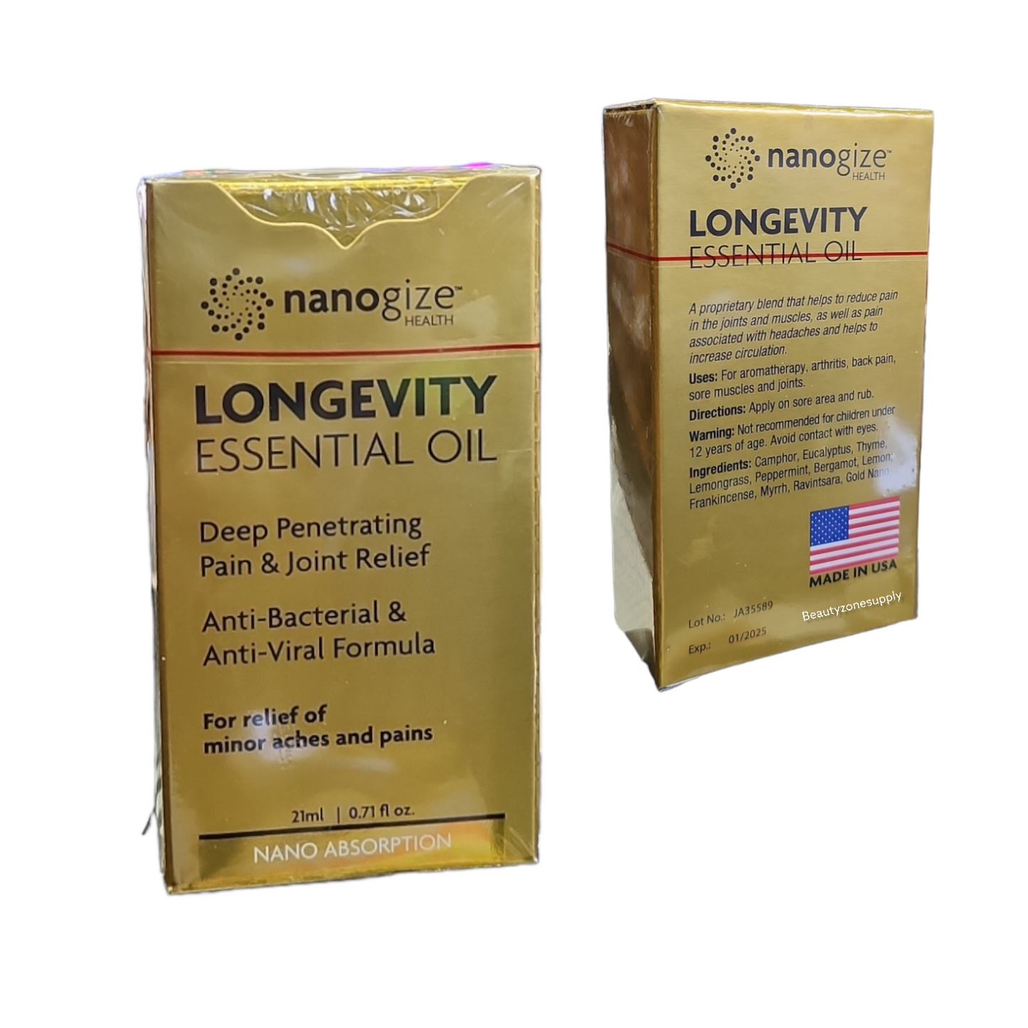 Longevity essential oil Dầu vàng Pain & Joint Box 6 pcs
