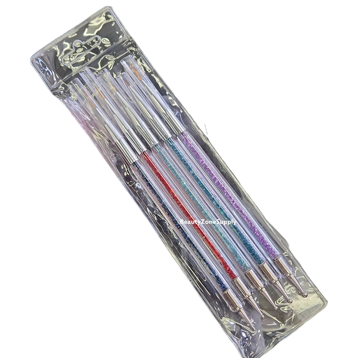 Nail Art Brush (5pcs/set) rhinestone handle