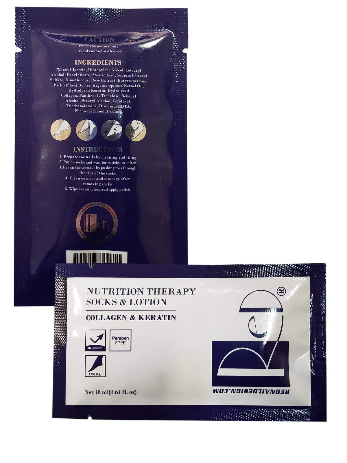 Red Nutrition therapy collagen keratin Sock Case 120