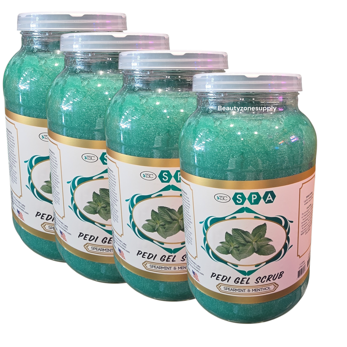 Monika Pedi Mint Gel Scrub Case 4 Gallon