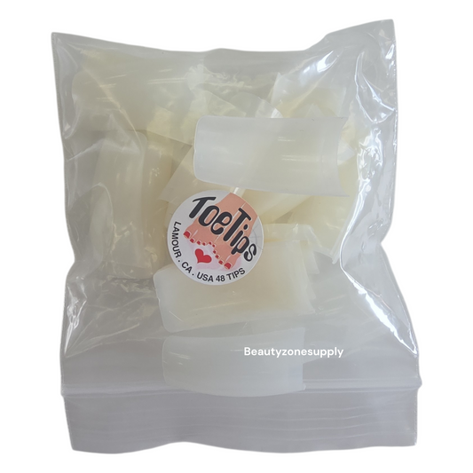 Lamour TOE TIP NATURAL Size 0 Bag 50 Tips