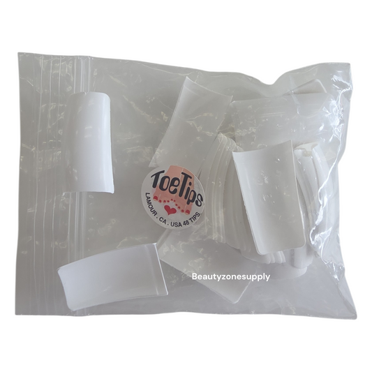 Lamour TOE TIP WHITE Bag 50 Tips #489