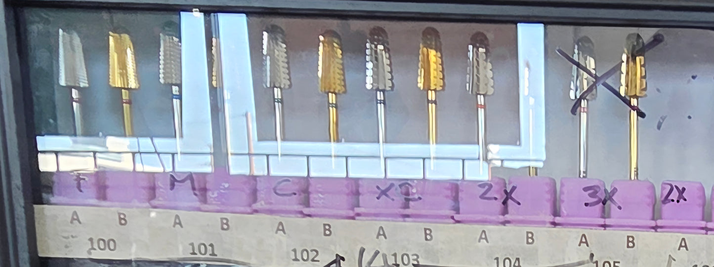 Monika Nail Drill Bits Volcano Carbide 3/32