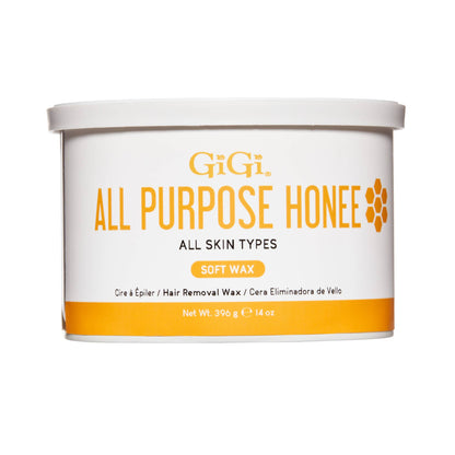 GiGi Wax Can All Purpose Honee 14 oz Soft Wax #0330 - BeautyzoneNailSupply