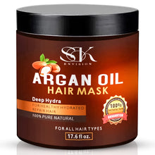 Load image into Gallery viewer, S&amp;K Moroccan Argan Oil Hair Mask for Dry Damaged Hair 17.6 oz