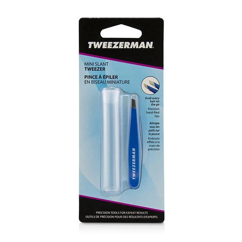 Tweezerman Mini Slant Tweezer Bahama Blue #1248-GTR
