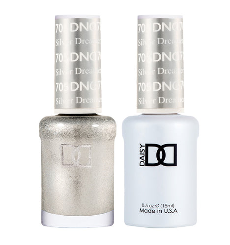 DND Duo Gel & Lacquer Silver Dreamer #705-Beauty Zone Nail Supply