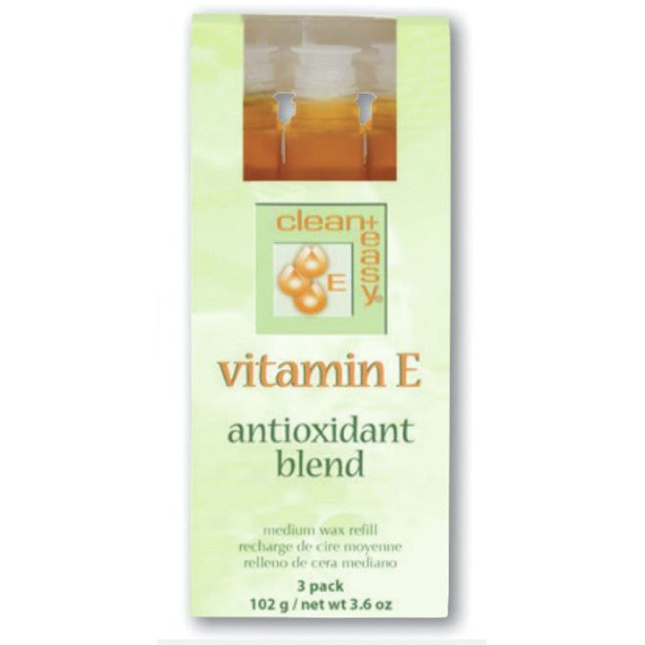 Clean & Easy Vitamin E Refill Med 3 Pk #Clean & Easy Vitamin E Refill Med 3 Pk-Beauty Zone Nail Supply