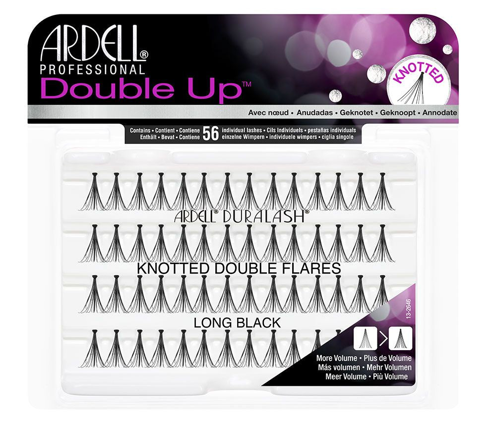 Ardell Double Up Individuals Knotted Long Black #68292-Beauty Zone Nail Supply