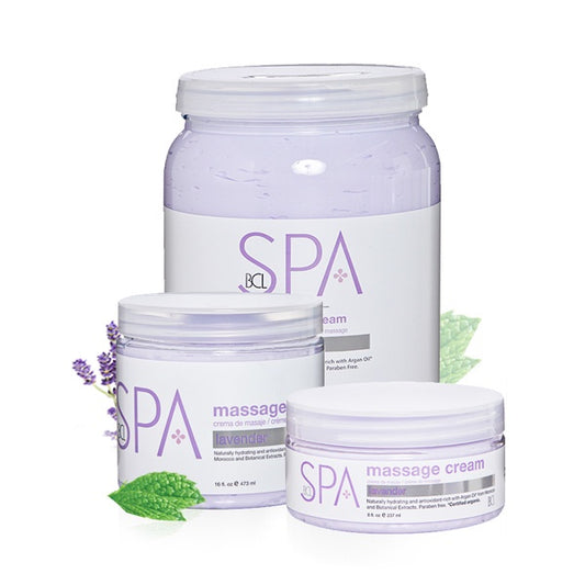 BCL SPA Massage Cream Lavender + Mint Gallon 128oz-Beauty Zone Nail Supply