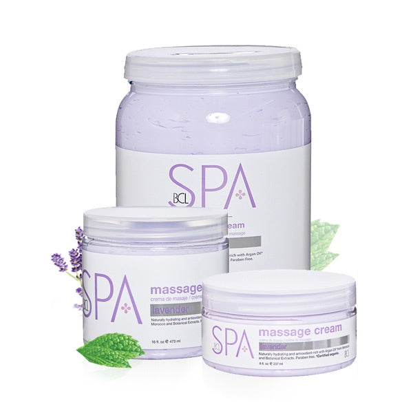 BCL SPA Massage Cream Lavender + Mint Gallon 128oz-Beauty Zone Nail Supply