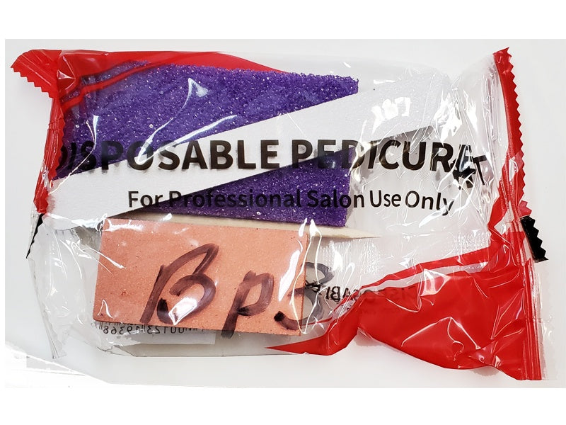 Beautyplus Pedicure Kit 4 (Pumice Purple-Buffer-File-Pusher) #BP3-Beauty Zone Nail Supply