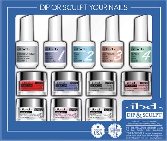 ibd Dip & Sculpt Professional Kit 12 pc